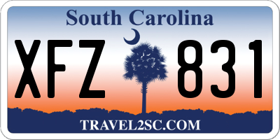 SC license plate XFZ831