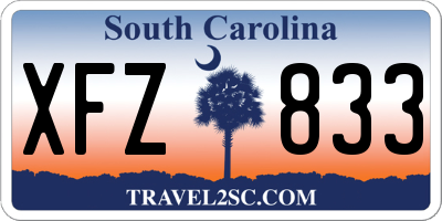 SC license plate XFZ833