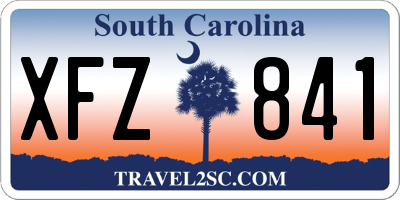 SC license plate XFZ841