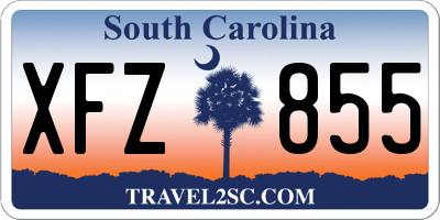 SC license plate XFZ855