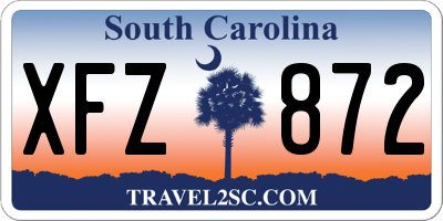 SC license plate XFZ872