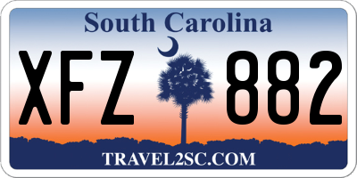 SC license plate XFZ882