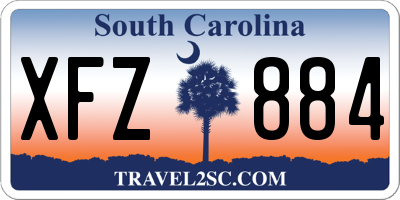SC license plate XFZ884