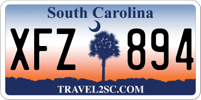 SC license plate XFZ894
