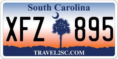 SC license plate XFZ895