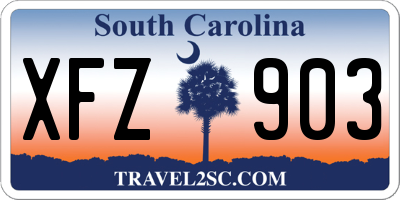 SC license plate XFZ903