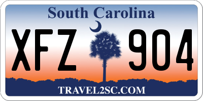 SC license plate XFZ904