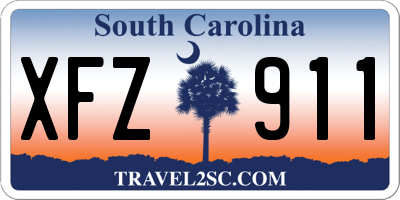 SC license plate XFZ911