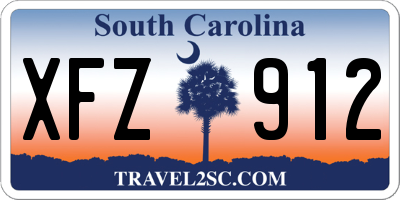 SC license plate XFZ912