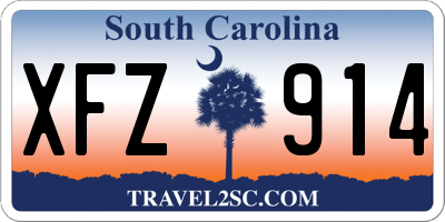 SC license plate XFZ914