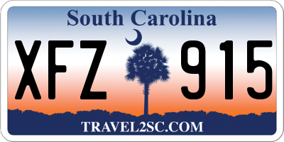 SC license plate XFZ915