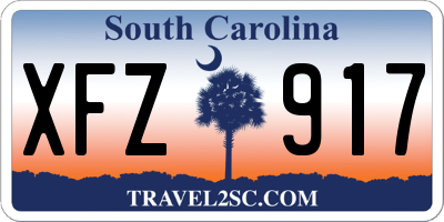 SC license plate XFZ917
