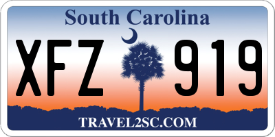 SC license plate XFZ919