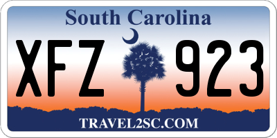SC license plate XFZ923