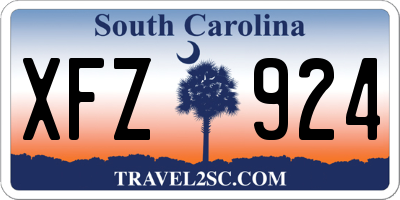 SC license plate XFZ924