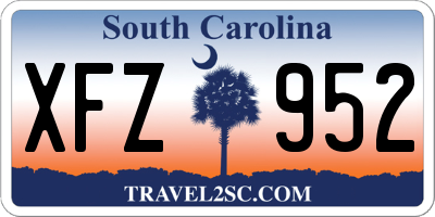 SC license plate XFZ952