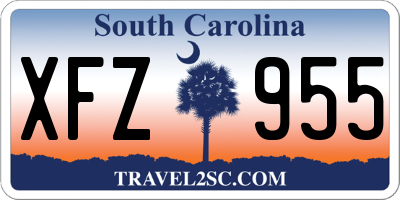 SC license plate XFZ955
