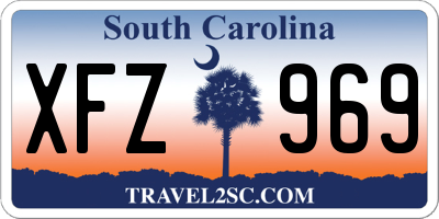 SC license plate XFZ969