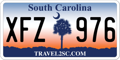 SC license plate XFZ976