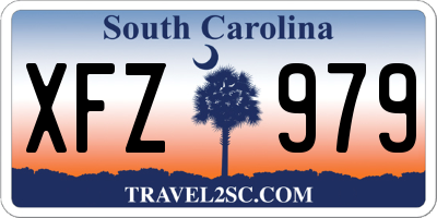 SC license plate XFZ979
