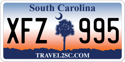 SC license plate XFZ995