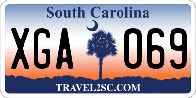 SC license plate XGA069