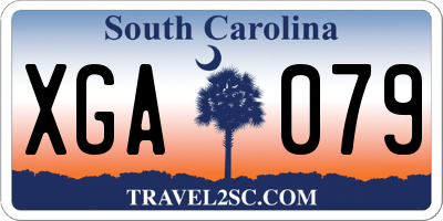 SC license plate XGA079