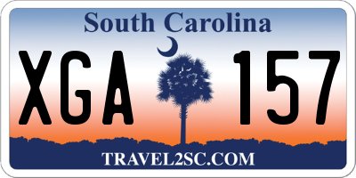 SC license plate XGA157