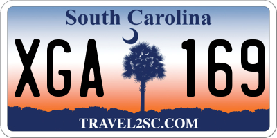 SC license plate XGA169