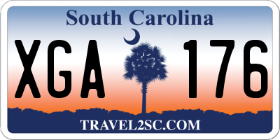 SC license plate XGA176