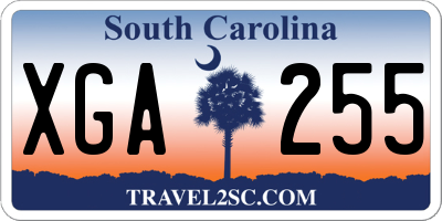 SC license plate XGA255