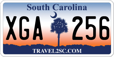 SC license plate XGA256