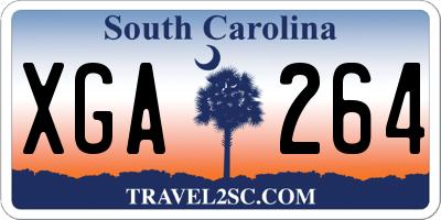 SC license plate XGA264