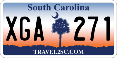 SC license plate XGA271