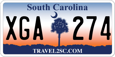 SC license plate XGA274