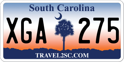 SC license plate XGA275