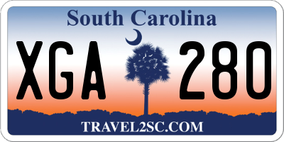 SC license plate XGA280