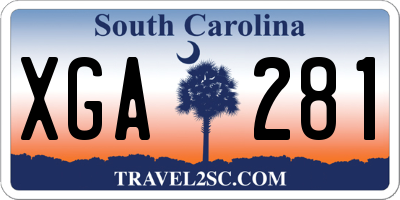 SC license plate XGA281
