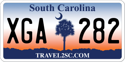 SC license plate XGA282