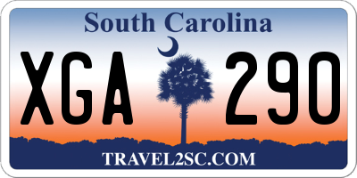 SC license plate XGA290