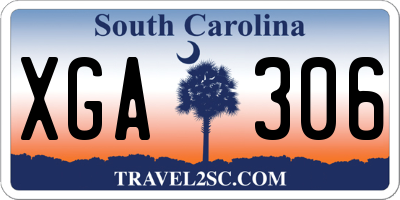 SC license plate XGA306