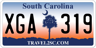 SC license plate XGA319