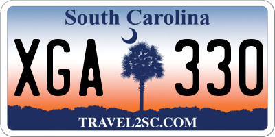 SC license plate XGA330