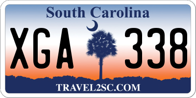 SC license plate XGA338