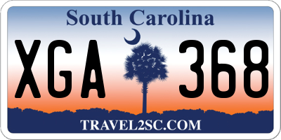 SC license plate XGA368