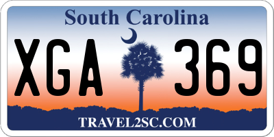 SC license plate XGA369