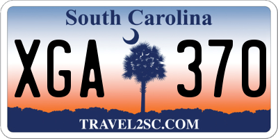 SC license plate XGA370