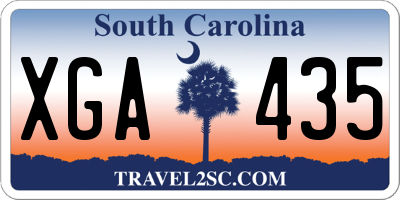 SC license plate XGA435
