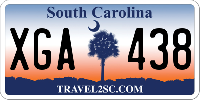 SC license plate XGA438