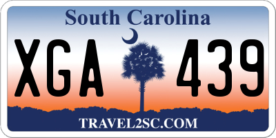 SC license plate XGA439